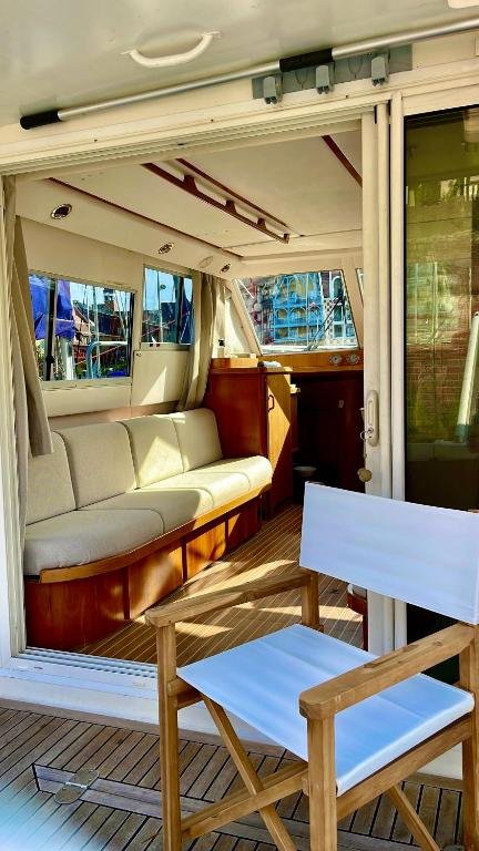 Seating area and deck of YACHT DEAUVILLE